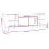 Mueble para TV madera contrachapada blanco 160x35x55