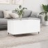 Mesa de centro madera contrachapada blanco brillo 90x44,5x45