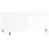 Mesa de centro madera contrachapada blanco brillo 90x44,5x45