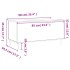 Mesa de centro madera contrachapada blanco brillo 90x44,5x45