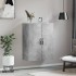 Armario de pared madera ingeniería gris hormigón 69,5x34x90