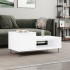 Mesa de centro madera contrachapada blanco 100x50x45