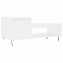 Mesa de centro madera contrachapada blanco 100x50x45