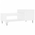 Mesa de centro madera contrachapada blanco 100x50x45