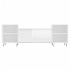 Mueble para TV madera contrachapada blanco brillo 160x35x55