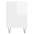 Mueble para TV madera contrachapada blanco brillo 160x35x55