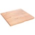 Encimera de baño madera maciza tratada marrón claro 60x60x2