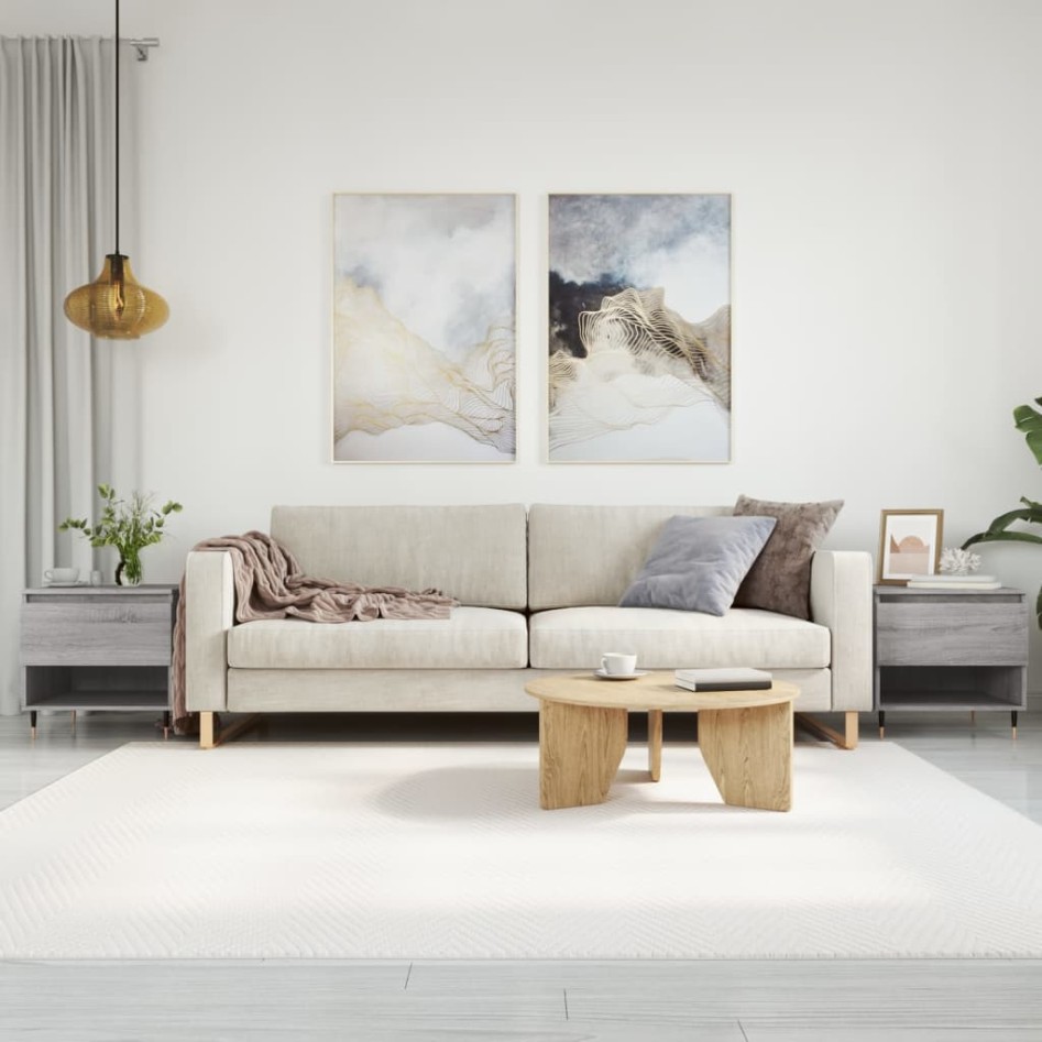 Mesas de centro 2 uds madera ingeniería gris Sonoma 50x46x50