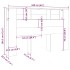 Mueble cabecero blanco 160x18,5x104,5