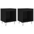 Mesitas de noche 2 uds madera de ingeniería negro 40x35x50