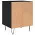 Mesitas de noche 2 uds madera de ingeniería negro 40x35x50