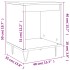 Mesitas de noche 2 uds madera de ingeniería negro 40x35x50