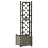 Jardinera con enrejado PP gris antracita 43x43x142
