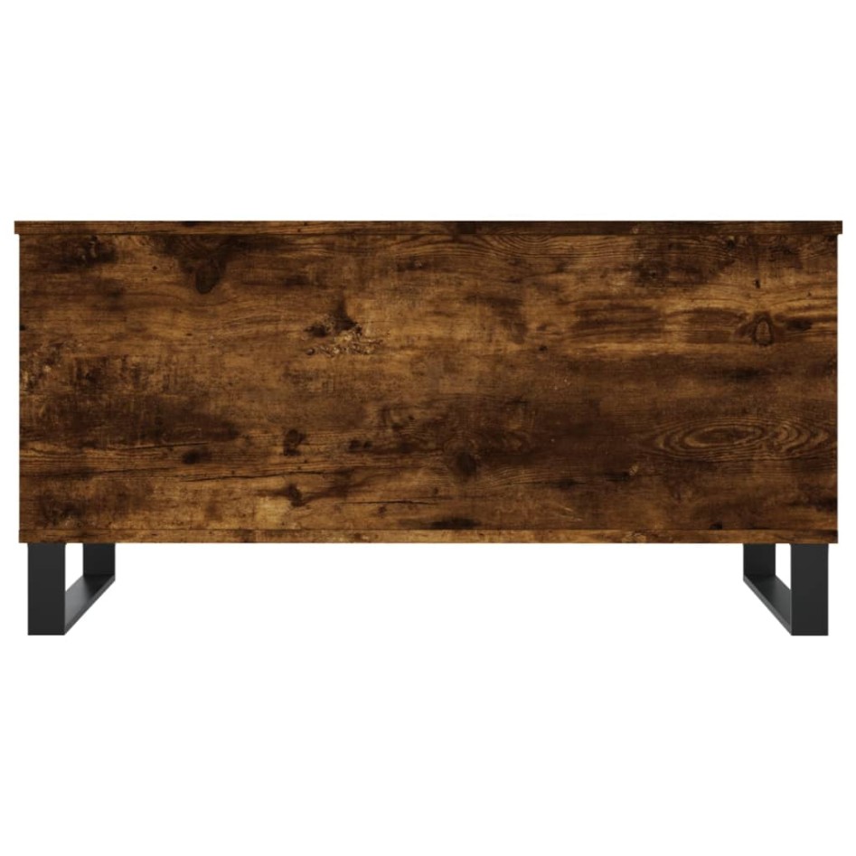 Mesa de centro madera contrachapada roble ahumado 90x44,5x45