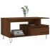 Mesa de centro madera contrachapada roble marrón 90x49x45