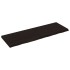 Encimera de baño madera tratada marrón oscuro 120x40x(2-4)