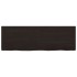 Encimera de baño madera tratada marrón oscuro 120x40x(2-4)