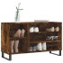 Mueble zapatero madera contrachapada roble ahumado 102x36x60