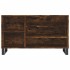 Mueble zapatero madera contrachapada roble ahumado 102x36x60