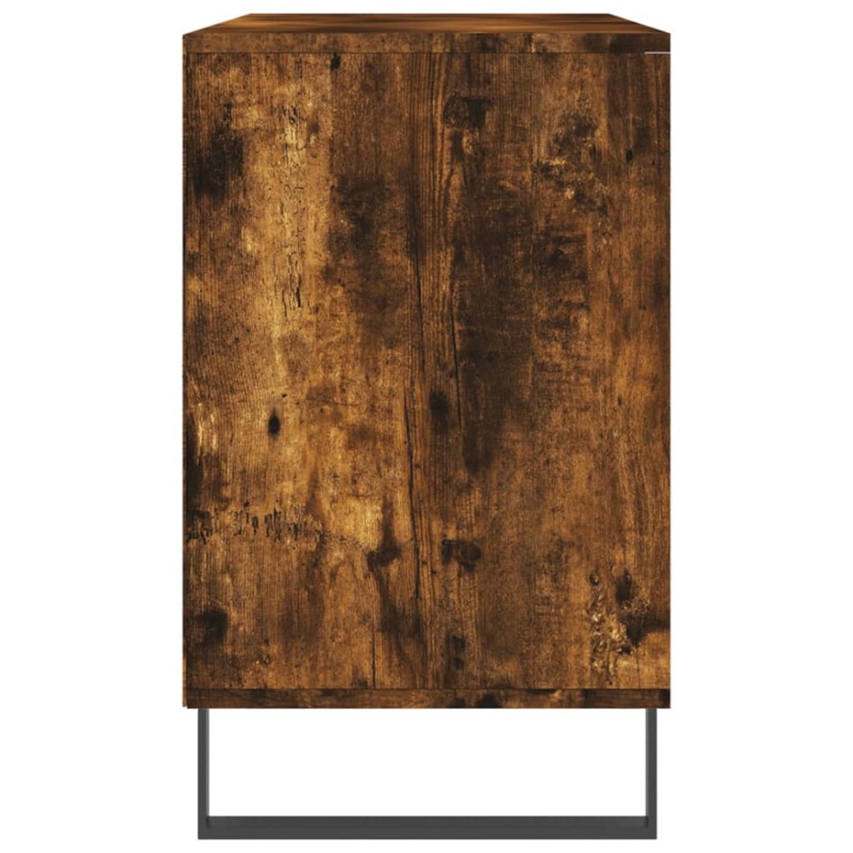 Mueble zapatero madera contrachapada roble ahumado 102x36x60