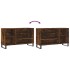 Mueble zapatero madera contrachapada roble ahumado 102x36x60