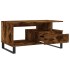 Mesa de centro madera contrachapada roble ahumado 90x49x45