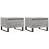 Mesas de centro 2 uds madera ingeniería gris Sonoma 50x46x35