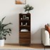 Aparador alto madera contrachapada roble marrón 40x36x110