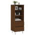 Aparador alto madera contrachapada roble marrón 40x36x110