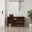 Mueble zapatero madera contrachapada roble marrón 102x36x60 cm
