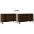 Mueble zapatero madera contrachapada roble marrón 102x36x60