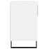 Mueble zapatero madera contrachapada blanco brillo 70x36x60