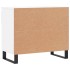 Mueble zapatero madera contrachapada blanco brillo 70x36x60