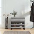 Mueble zapatero madera contrachapada gris Sonoma 70x36x60