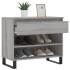 Mueble zapatero madera contrachapada gris Sonoma 70x36x60
