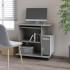 Mesa de ordenador madera contrachapada gris hormigón