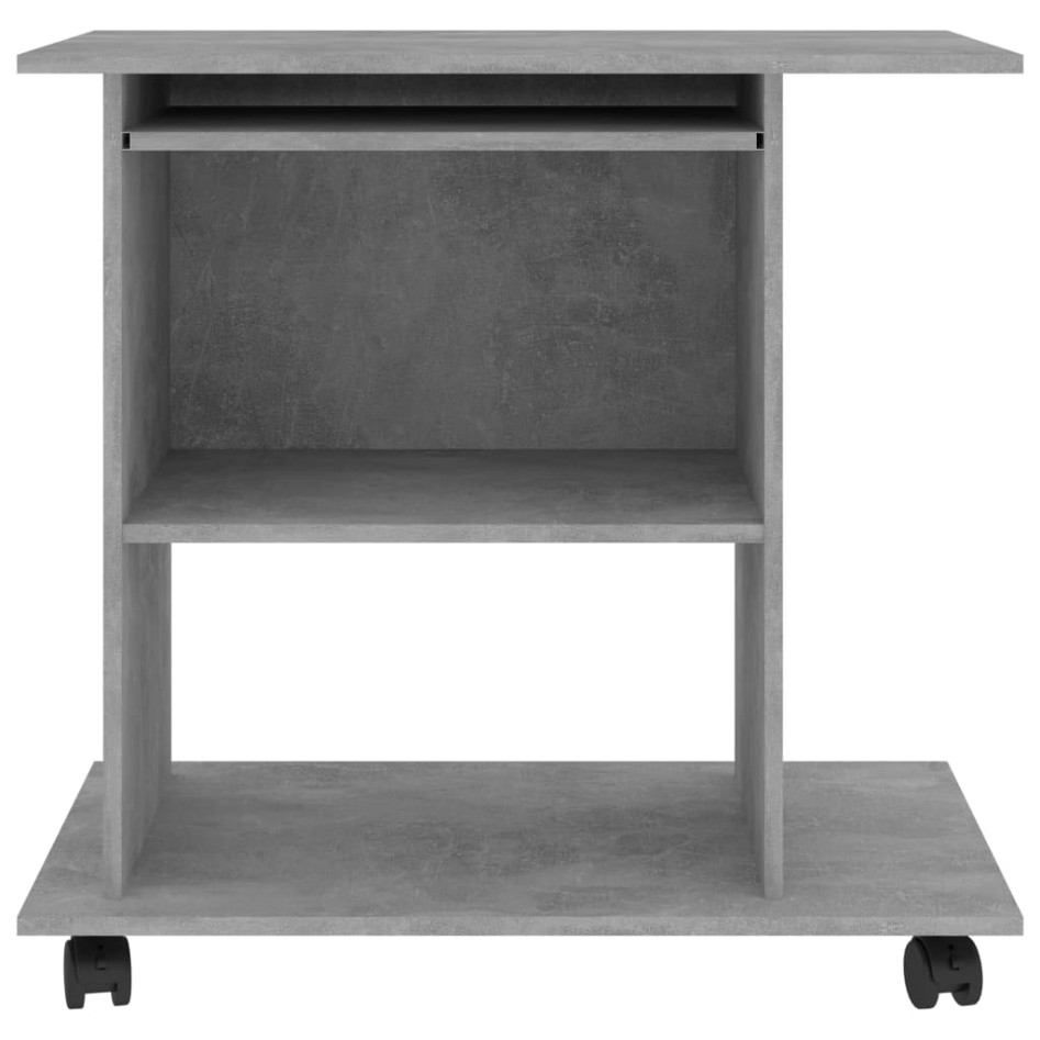 Mesa de ordenador madera contrachapada gris hormigón