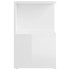 Mesitas de noche 2 uds contrachapada blanco brillo 35x35x55