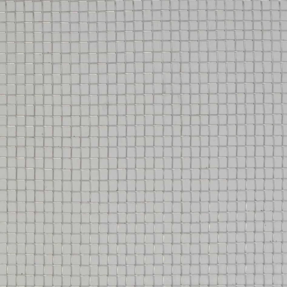 Malla mosquitera de acero inoxidable plateada 100x1000