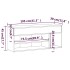 Banco zapatero madera contrachapada roble ahumado 105x30x45
