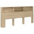 Mueble cabecero color roble Sonoma 220x19x103,5