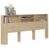 Mueble cabecero color roble Sonoma 220x19x103,5