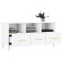 Mueble de TV madera de ingeniería blanco 102x36x50