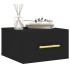 Mesitas de noche de pared 2 uds negro 35x35x20