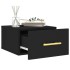 Mesitas de noche de pared 2 uds negro 35x35x20