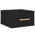 Mesitas de noche de pared 2 uds negro 35x35x20