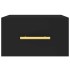 Mesitas de noche de pared 2 uds negro 35x35x20