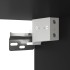 Mesitas de noche de pared 2 uds negro 35x35x20