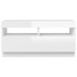Mueble de TV con luces LED blanco brillante 80x35x40