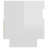 Mueble de TV con luces LED blanco brillante 80x35x40